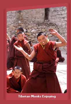 Monks Enjoying